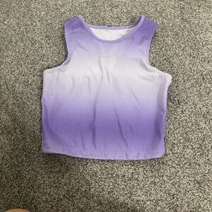 Nike Purple and White Tank Top